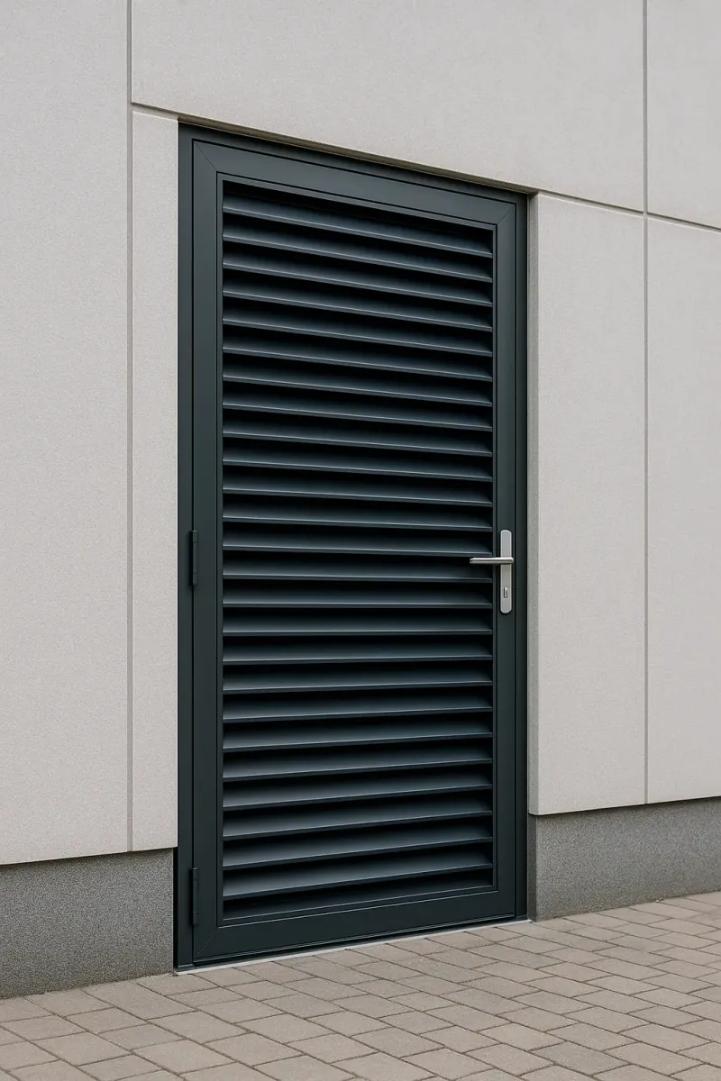 steel louvred doors - professional steel doors available in Bradford from UK manufacturers